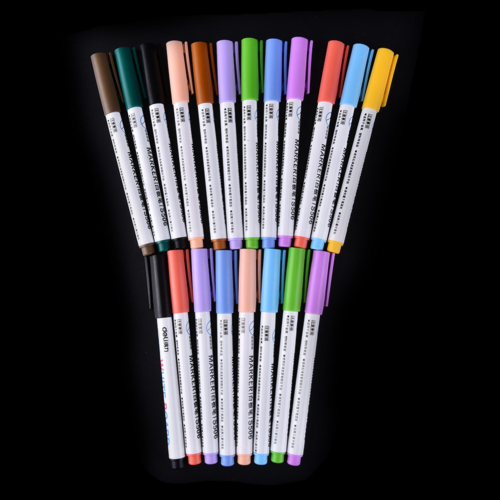 8Pcs/12Pcs 색상 설정 화이트 보드 마커 펜 세트 지우개 화이트 보드 펜 편지지 Office 학교 드로잉 용품